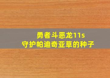 勇者斗恶龙11s 守护帕迪奇亚草的种子